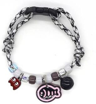 Uplift Treasures Colorful Braided Pet Collar With Bell f