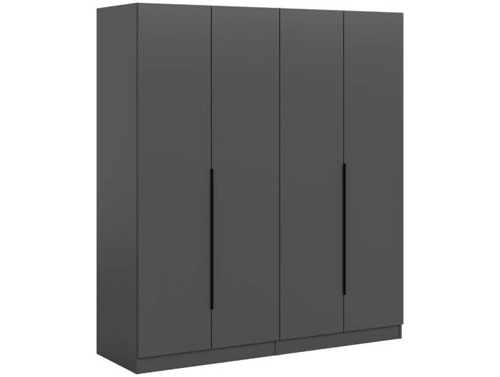 Drehtürenschrank KOPENHAGEN ca.160x181x52cm Anthrazit