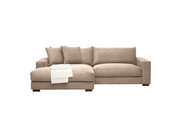 Ecksofa Cord Karamell