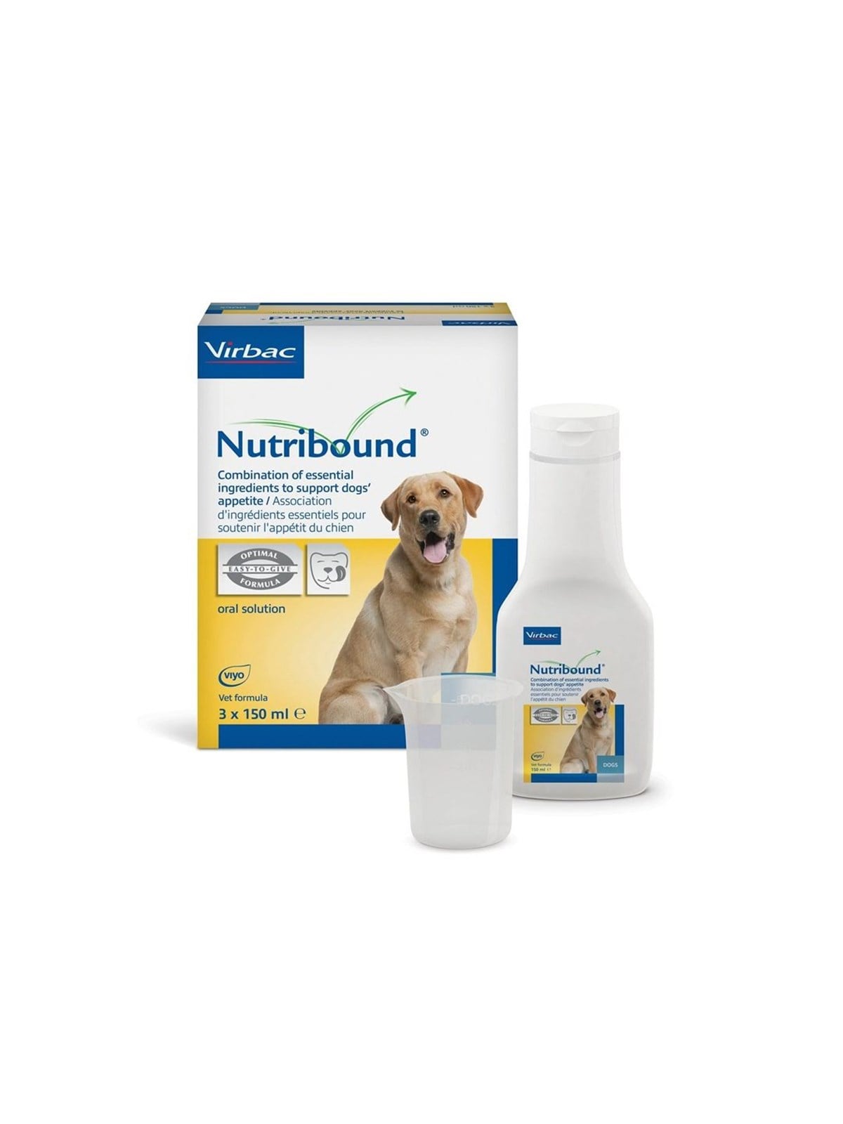 VIRBAC Nutribound Convalescence - Nahrungsergänzung für Hunde - 3x150ml