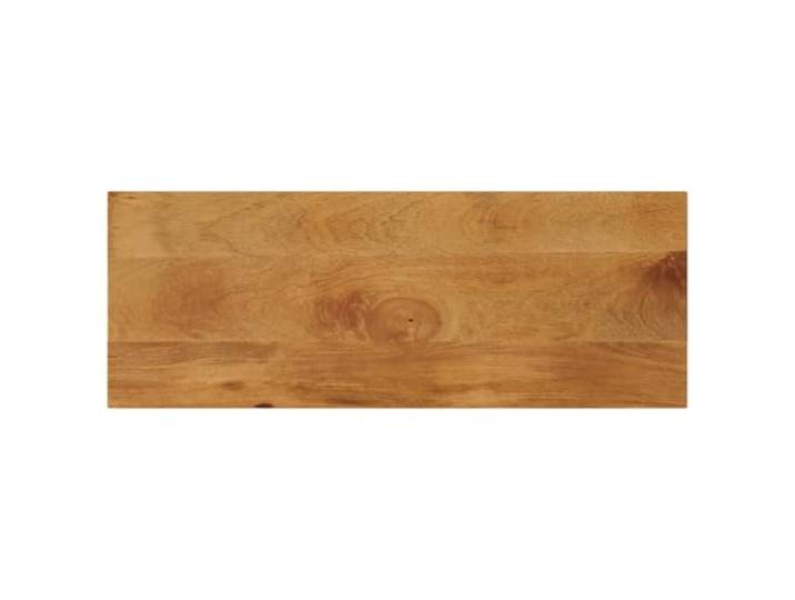 Tischplatte 90x40x2,5 cm Rechteckig Massivholz Mangoholz Ersatzplatte für Tische, robustes Mangoholz, rustikales Design, leichte Reinigung, individuelles Unikat