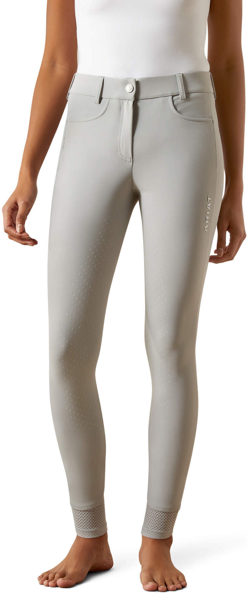Women's Tri Factor NT Full Seat Breech in Show Grey, Size: 22 Regular by Ariat