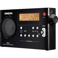 Sangean PR-D7 Kofferradio UKW, MW UKW Weckfunktion Schwarz PR-D7-BK