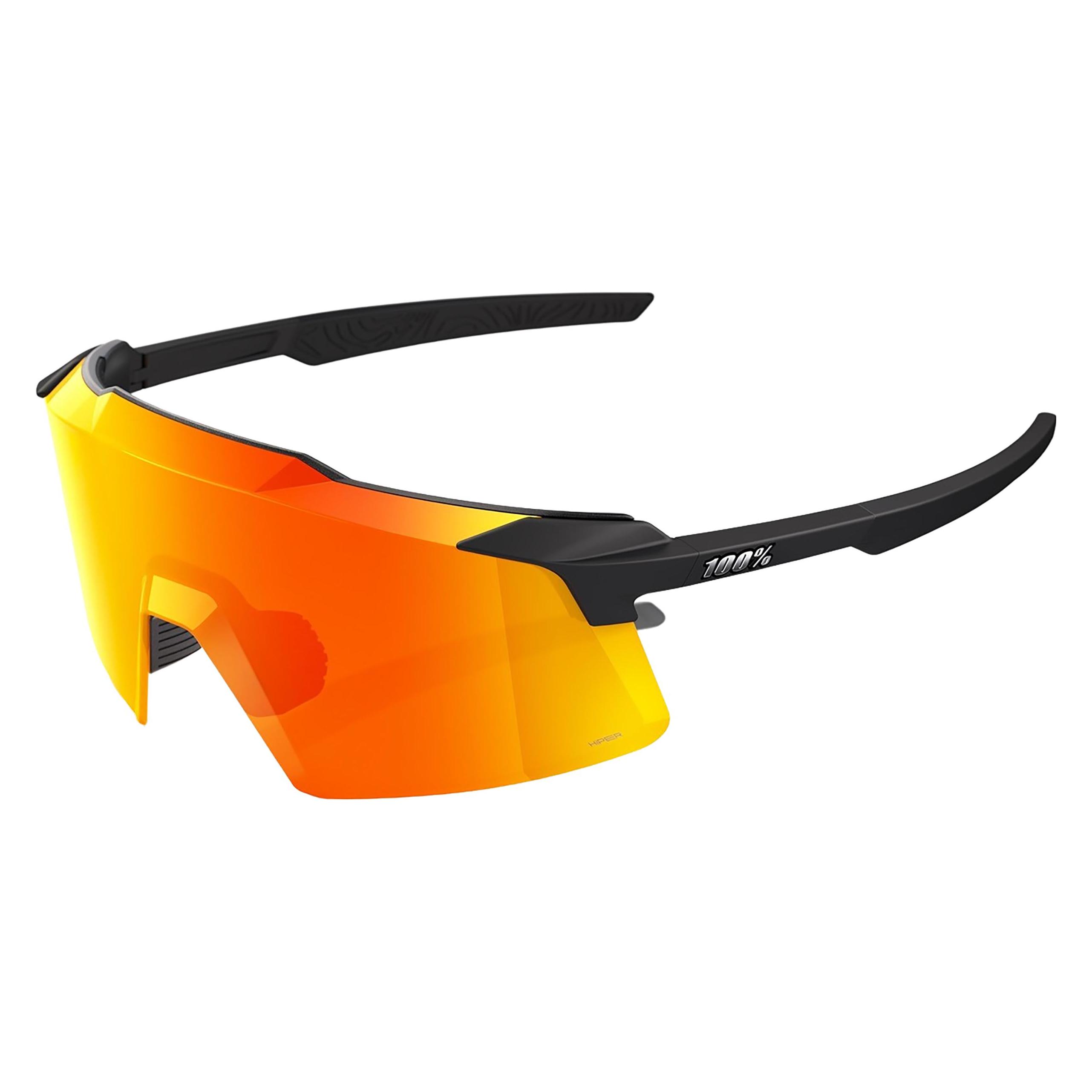 100% Aerocraft - Soft Tact Black - HiPER Red Multilayer Mirr (Schwarz, Orange, Red) (60032-00010)