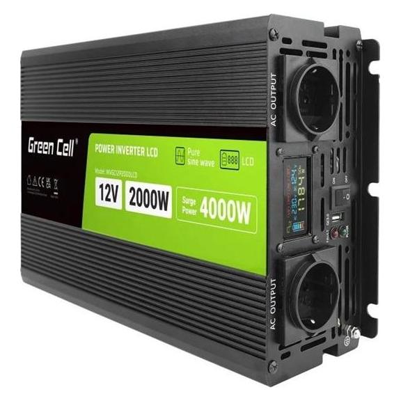 GreenCell Spannungswandler (INVGC12P2000LCD)