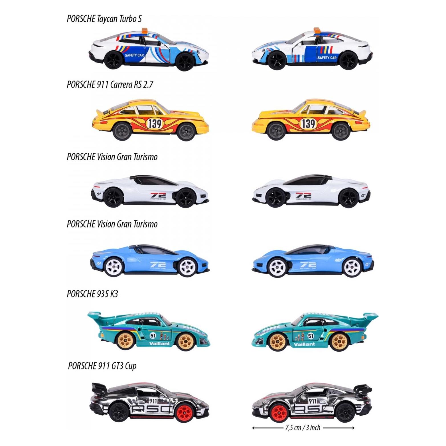 Majorette Porsche Deluxe Assortment, 6-sort. (212053161)