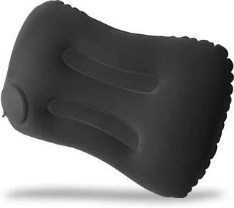 Inspire Select Portable Inflatable Travel Pillow Foldable Neck & Waist Support Cushion For Flights, Road Trips & Daily Comfort black