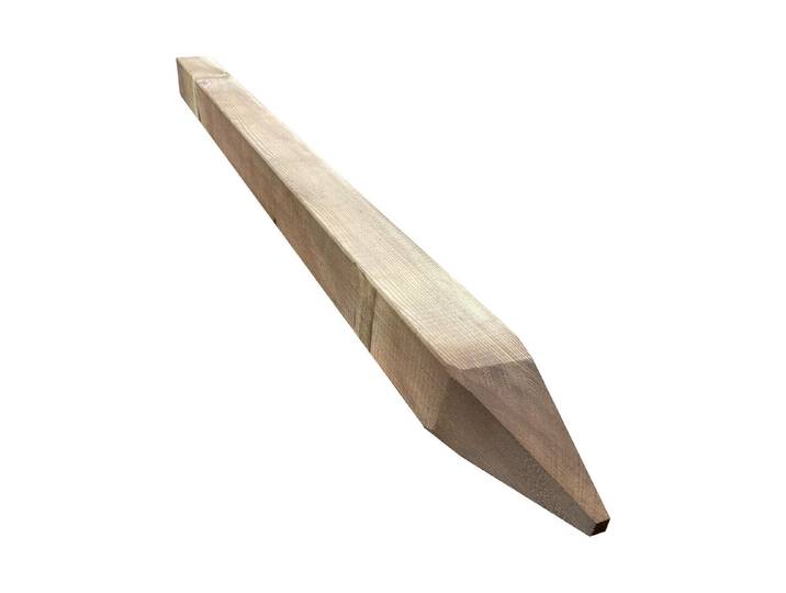 Oecoplan Viereckpfahl Gespitzt 120 × 7 × 7 cm