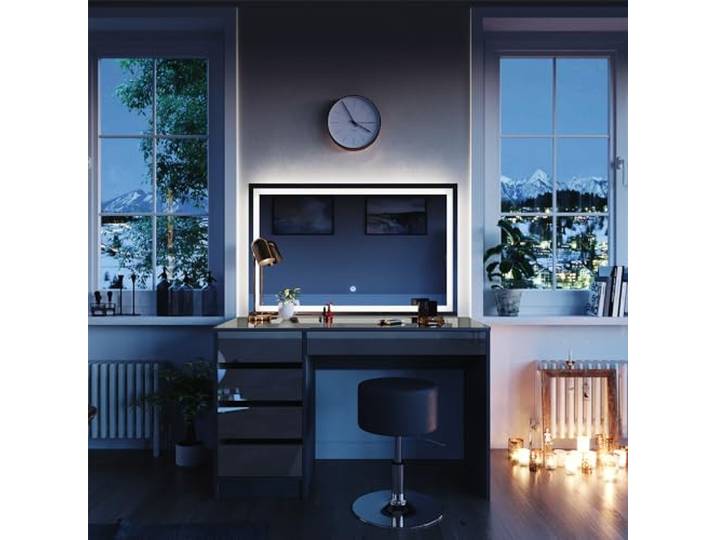 Vicco Schminktisch Sherry, Anthrazit 120 cm