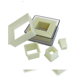 Schneider - Ausstechersatz Quadrat, glatt, Material: Nylon, hitzebeständig bis +160°C