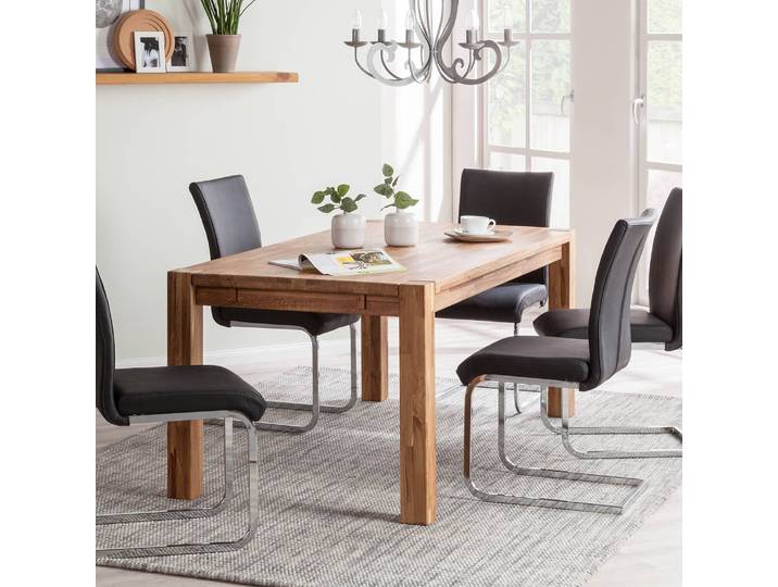 Table RichWOOD 180 x 90 cm Marron/Chêne