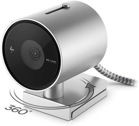 Webcam HP 950 4K (4C9Q2AA ABB), USB, Argent, Neuf