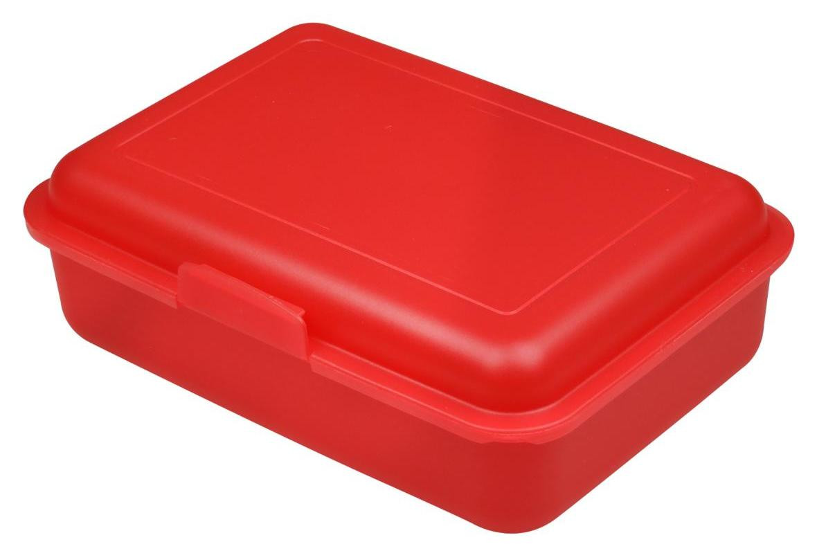Elasto School-Box Lunchbox voor kinderen, medium, Rood