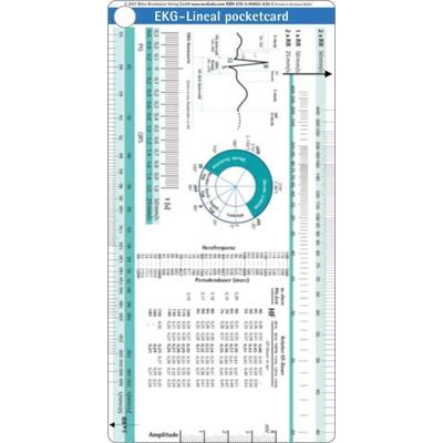 EKG-Lineal pocketcard, Taschenbuch von Börm Bruckmeier Verlag GmbH, Börm Bruckmeier, 978-3-89862-430-5