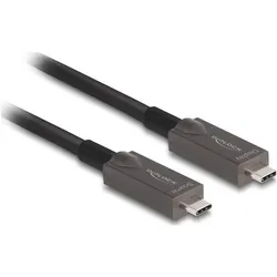 Delock Aktives Optisches USB-CTM Video + Daten + PD Kabel 5 m (5 m, USB 2.0, USB 3.2 Gen 2, 60 W), USB Kabel