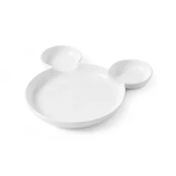 16x Kinderteller Bär, Porzellan, weiß, Ø 26,5 cm
