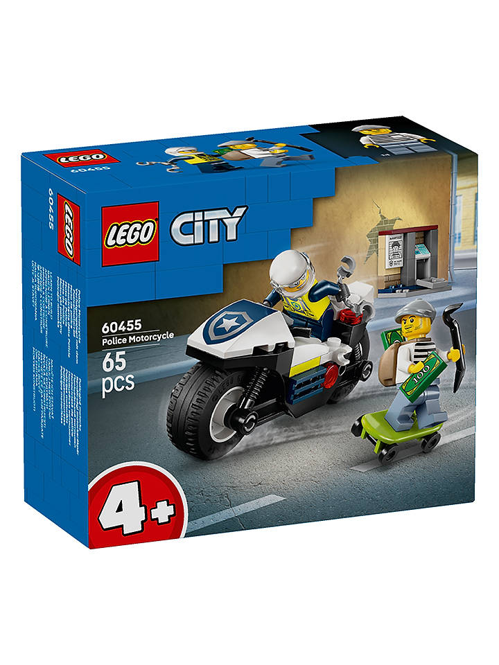 LEGO® City: Verfolgungsjagd mit dem Polizeimotorrad - ab 4 Jahren - onesize