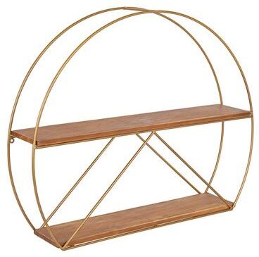 Kate and Laurel Delmar Mid-century Modern Wall Shelf
