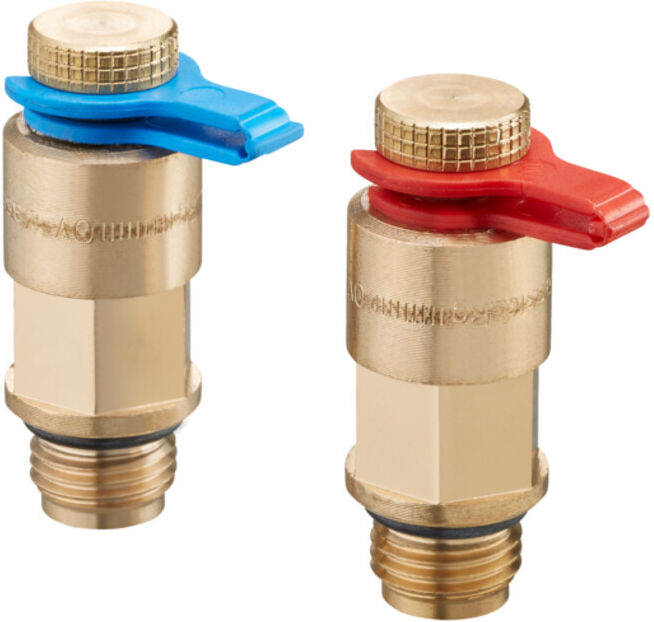 Valve de mesure OV gunmetal, rouge/bleu ; Oventrop (4209090)
