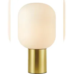 Markslöjd Brooklyn Tischlampe 1L Messing/Weiß