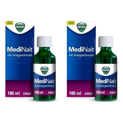 Wick MediNait mit Anisgeschmack Sirup 2x 2x180 ml