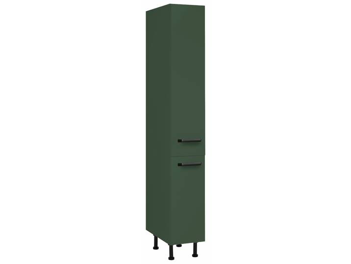 Apothekerschrank WIHO KÜCHEN Simi , grün (front und korpus: labrador grün), B:30cm H:210cm T:58cm, Schränke, Apothekerschrank, Soft-Close-Funktion in Schubkästen und Auszügen, verstellbare Füsse