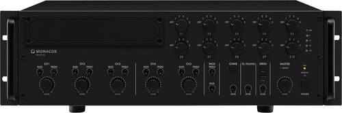 Monacor PA-6010Z ELA-Verstärker 600W 5-Kanal 10-Zonen
