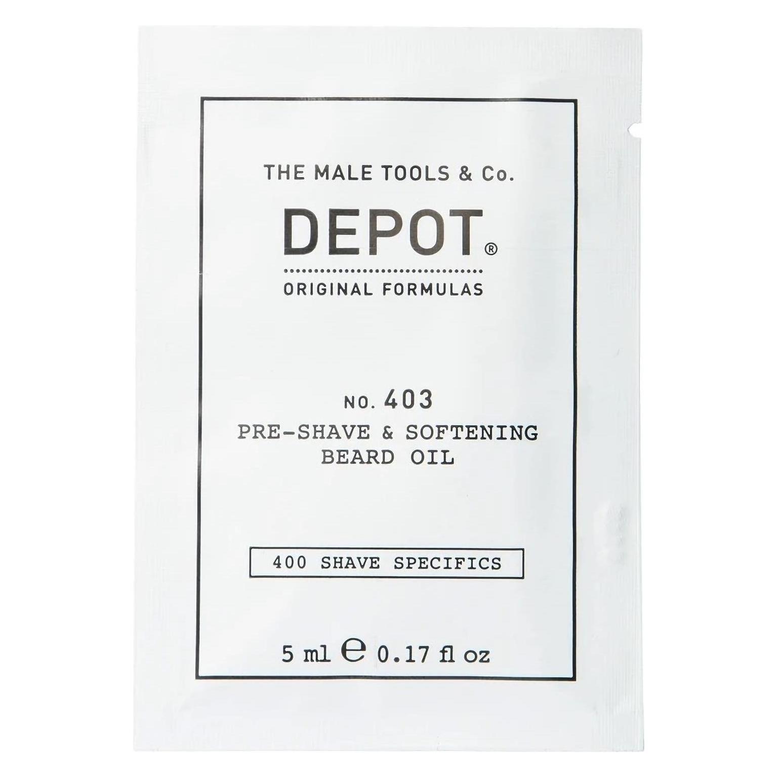 Depot N 403 Pre-Shave Bartöl Schwarzer Pfeffer - 30ml (5 ml) (48849684)