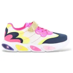 Billieblush für Mädchen. U22478 Sneaker Mehrfarbiges Design (26), Wohnung, Schnürsenkel, Klettverschluss, Lässig, Kinderbekleidung
