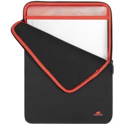 Rivacase Antishock Laptop Tasche 13.3'/14' Zip (15.60", Universal), Notebooktasche, Schwarz