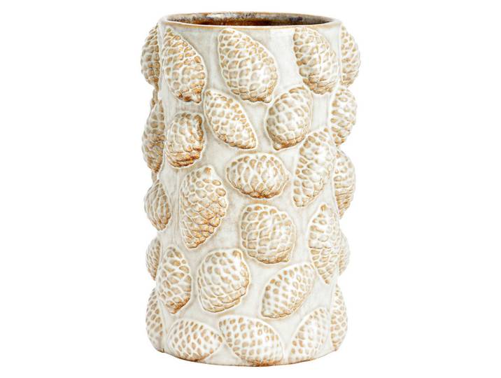 Vase, Beige, Keramik, 16.0x25.0x16.0 cm, Dekoration, Vasen, Keramikvasen