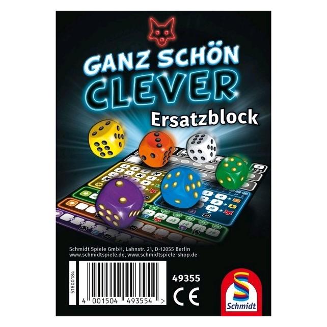 Schmidt Spiele Ganz schön clever - Zusatzblock (Deutsch, 1 - 4 Spieler) (49355)