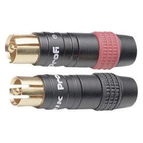 Neutrik - CINCH (PAAR), VERGOLDET, SOLID PIN, FÜR 3 - 7.3mm KABEL (0.11 m, Cinch Kabel) (NF2CB2)
