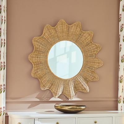 Scalloped Rattan Mirror - Ballard Designs