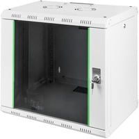483-mm-Wandschrank, 9 HE, IT-Schrank hellgrau, 9 Höheneinheiten