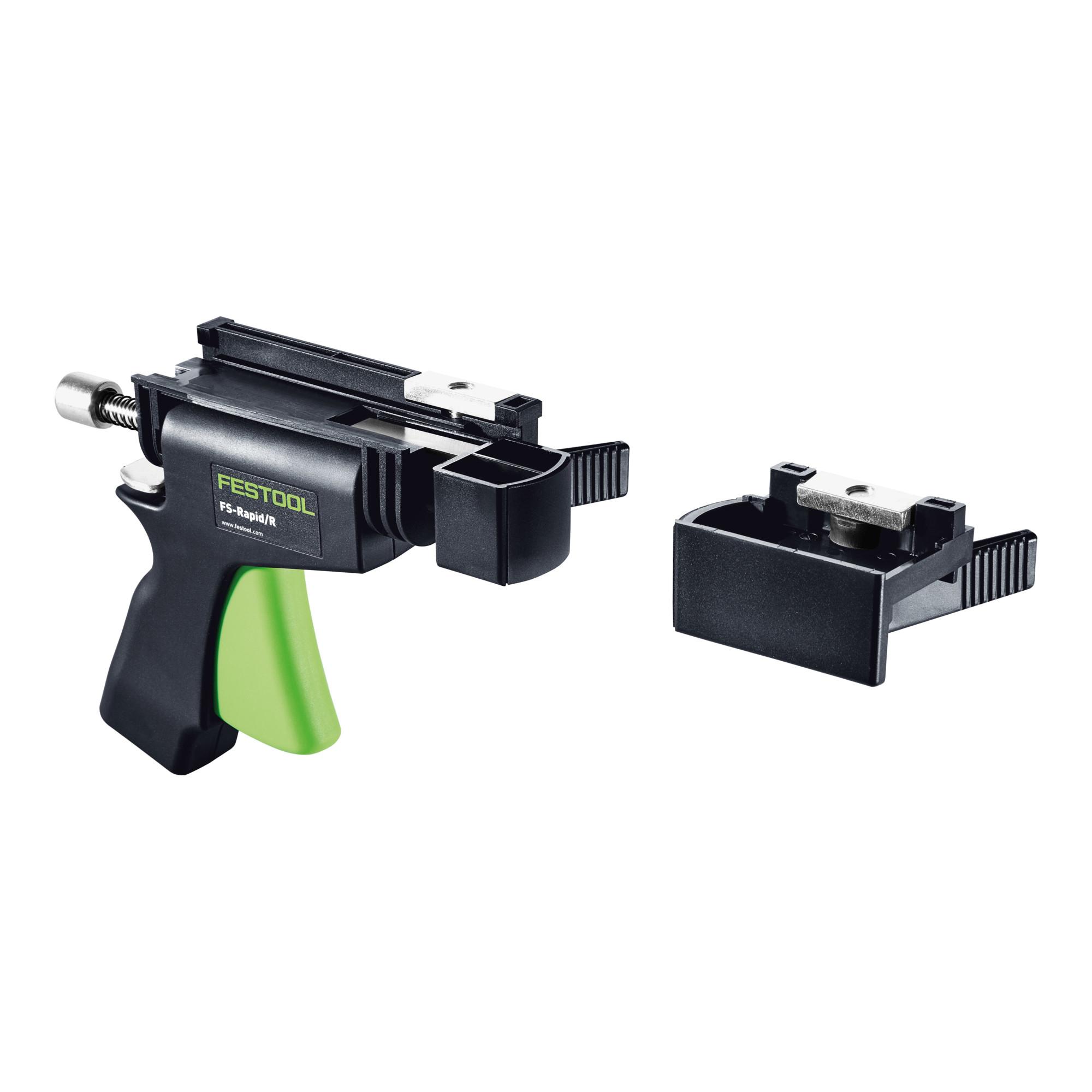 Festool FS-RAPID/R Schnellspanner mit stabiler Verbindung und einfacher Montage für die Verbindung von zwei Führungsschienen FS 1400/2 oder FS 1080/2, 489790)