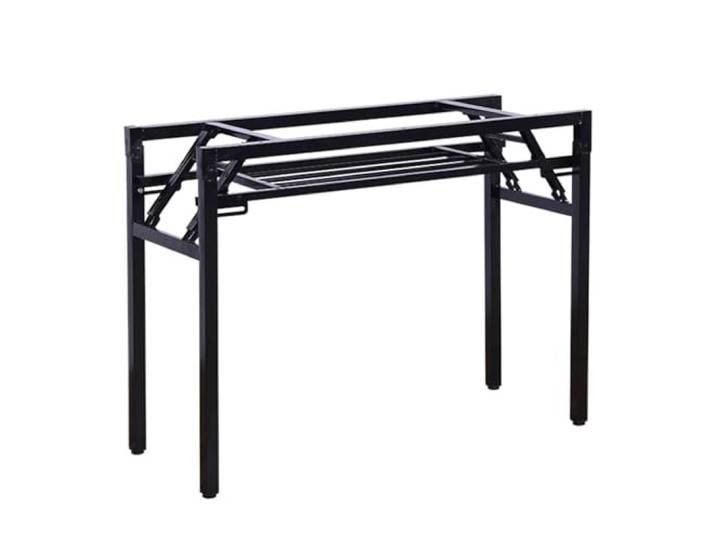 BNGFSDF Möbelfüße aus Metall, Robuste Tischbeine, Moderne, verstellbare Schreibtischbeine(Black,98 * 50cm/38.6 * 19.7in)