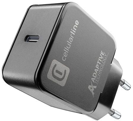 Carregador USB-C Cellular Line 15W - Preto