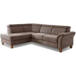 sit & more Ecksofa Arngast Stoff Grau Steel
