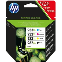 HP, Druckerpatrone, 932XL/933XL Multipack (BK, C, M, Y)