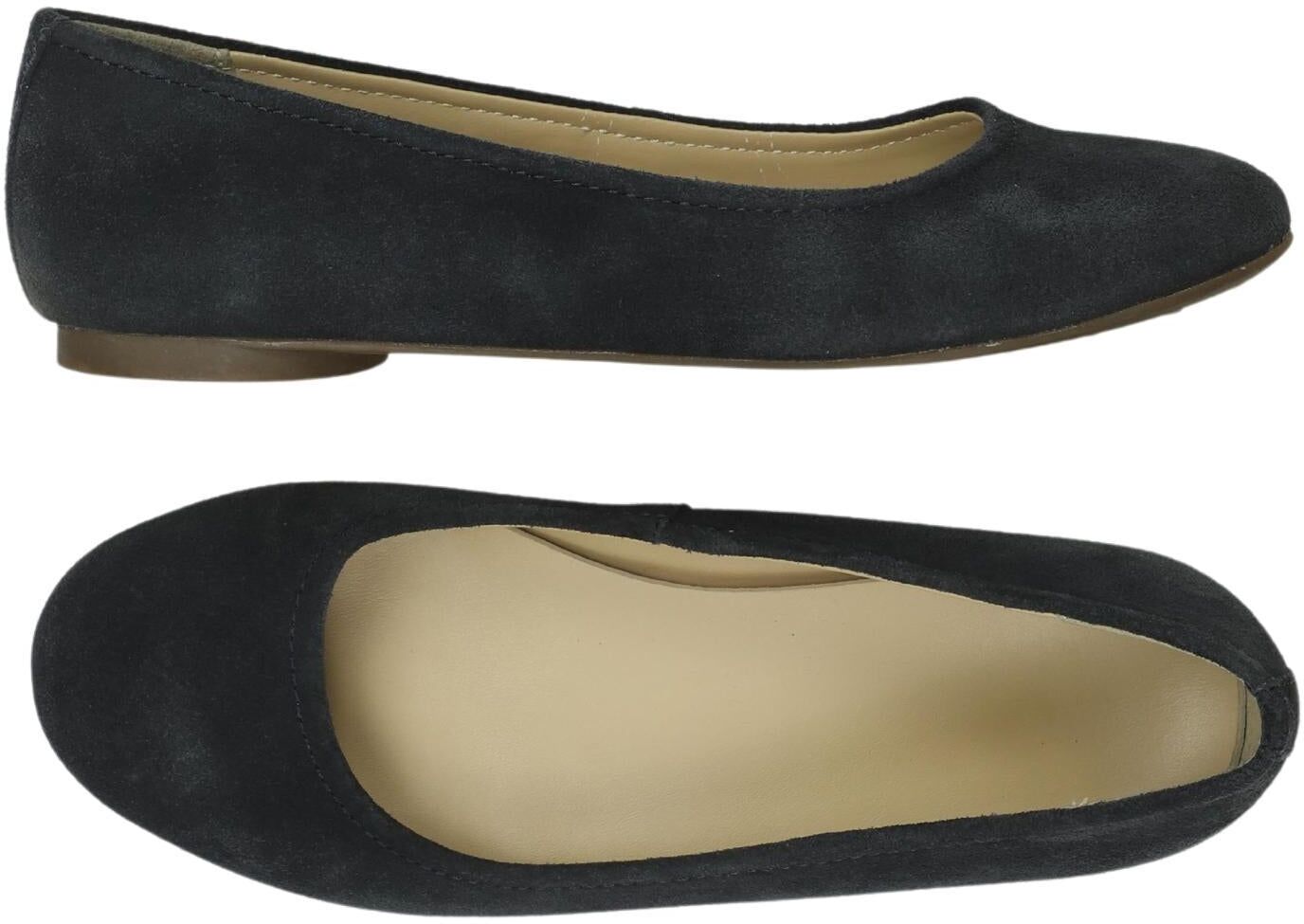 Lands End Damen Ballerina, Marineblau, Gr. EU 36, Leder - Second Hand