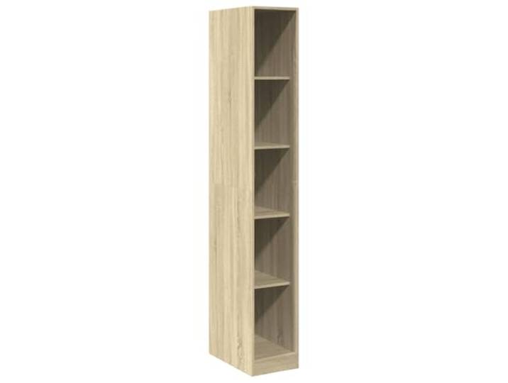 smnyxs Kleiderschrank, Sonoma-Eiche, 30 x 50 x 200 cm, Holz 5 Fächer, minimalistisches Design, Wandbefestigung im Lieferumfang enthalten, Aufbewahrung von Kleidung, Schlafzimmer, Flur