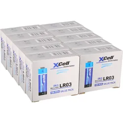 1000x XCell AAA Micro Super Alkaline 1,5V Batterie