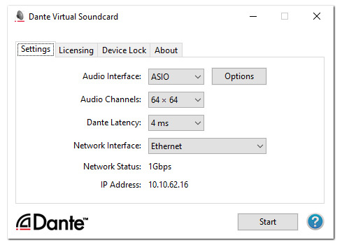 Dante Virtual Soundcard Transferable