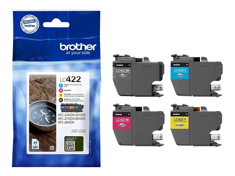 Brother LC-422VAL Druckerpatronen Value Pack BK/C/M/Y LC422VAL