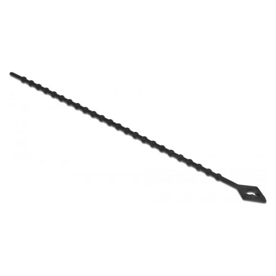 Delock Blitzbinder wiederverwendbar L 150 x B 2,4 mm schwarz 100 Stück (150 mm, 100 Stk.) (19568)