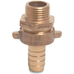 Profec, Schlauchanschluss + Schlauchverbinder, Verschraubung Messing 1" x 25 mm Aussengewinde x Schlauchtülle Typ Flachdichtend (Schlauchverschraubung, 25 mm)
