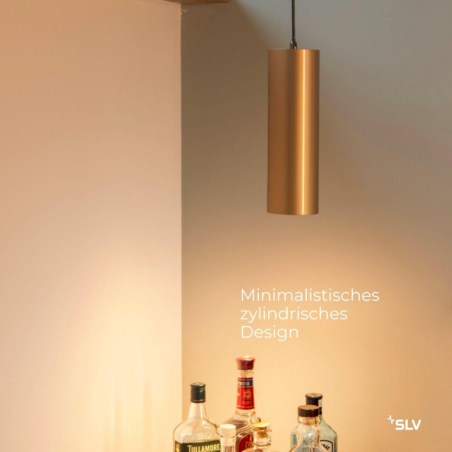 SLV ENOLA hanglamp, rond, goudkleurig, E27, max. 60W