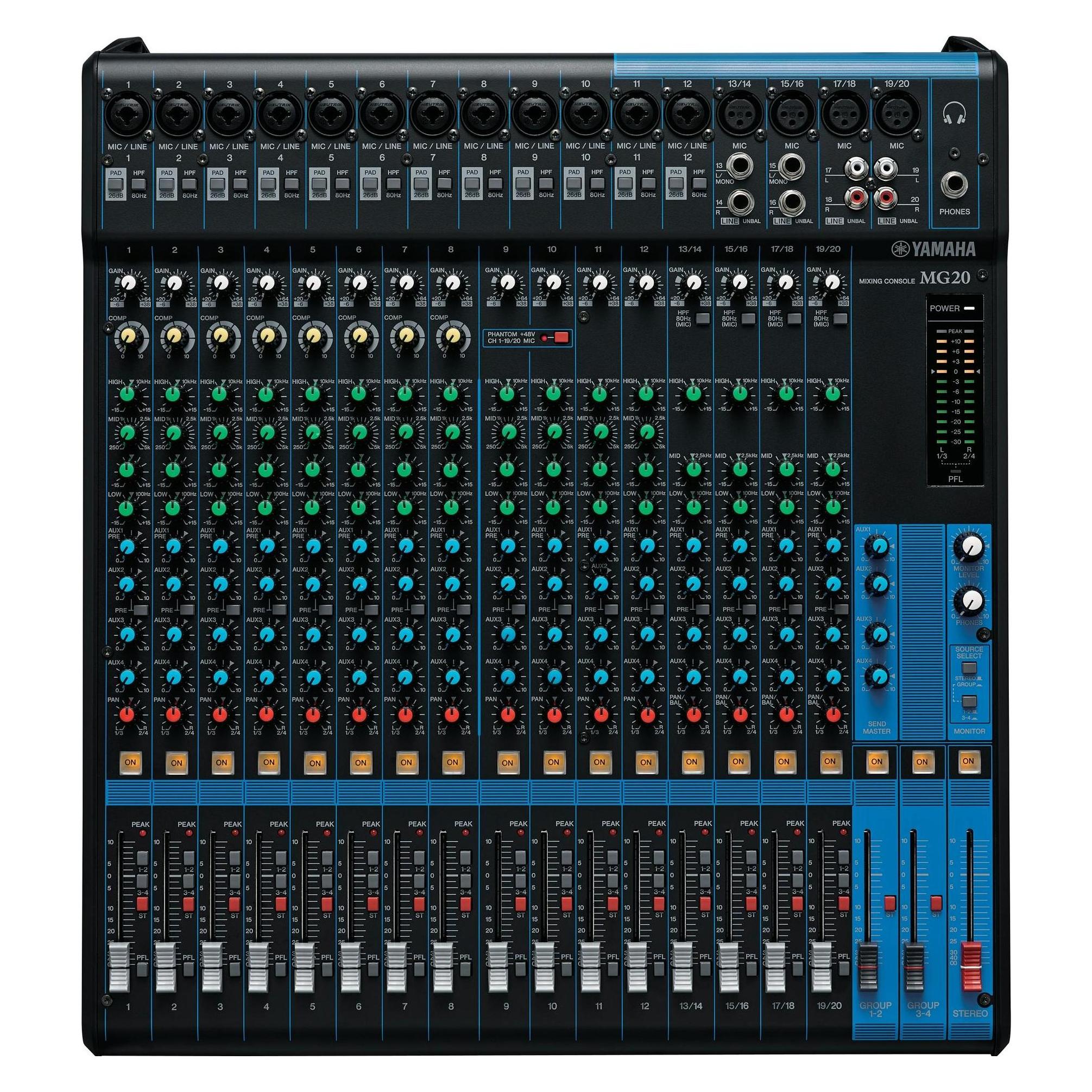 Yamaha Mg20 (Studio- und Livemixer) (CMG20YEM)