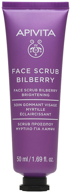 Apivita Máscara Facial esfoliante iluminadora com mirtilos 50 ml